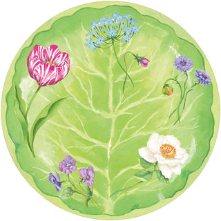 Caspari Floral Majolica Hardback Placemat - 1 count 3087PMS