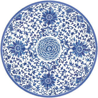 Caspari Indigo Garden Blue/White Hardback Placemat - 1 count 3093PMS