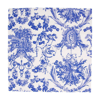 Caspari Romantic Toile Blue Napkin Cocktail 3300C