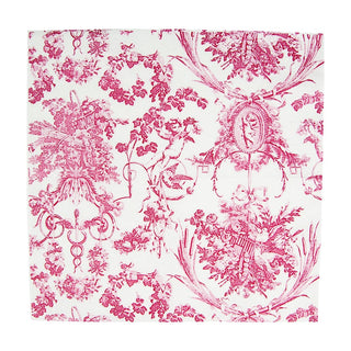 Caspari Romantic Toile Rose Napkin Cocktail 3301C
