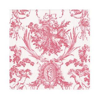 Caspari Romantic Toile Rose Napkin Luncheon 3301L