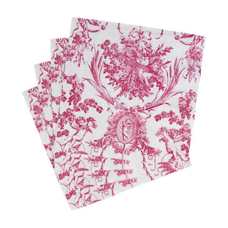 Caspari Romantic Toile Rose Napkin Luncheon 3301L