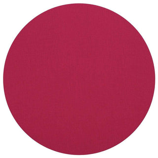 Caspari Classic Canvas Fuchsia Ttop Placemat Round Felt-14.5 Diam 4015PMR