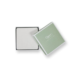 Caspari Cream Square Lizard Coasters - set of 8 4024CC