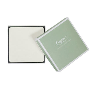 Caspari Cream Square Lizard Coasters - set of 8 4024CC