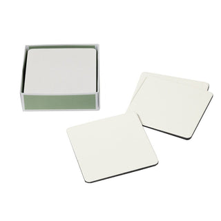 Caspari Cream Square Lizard Coasters - set of 8 4024CC