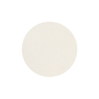 Caspari Cream Lizard Coaster Round 8 In Felt-4 Inch Diam 4024CR