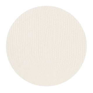 Caspari Cream Lizard Round Coasters - 8 Per Package 4024CR