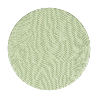 Caspari Moss Green Lizard Coaster Round 8 In Felt-4 Inch Diam 4025CR