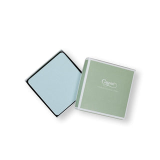 Caspari Soft Aqua Square Lizard Coasters - set of 8 4026CC