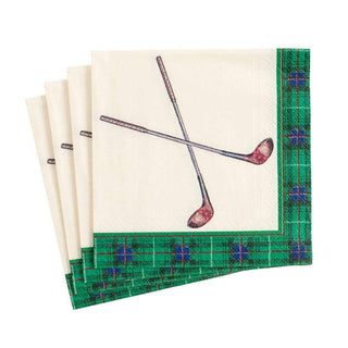 Caspari Golfing Napkin Cocktail 4580C