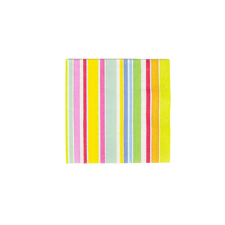 Cabana Stripe Bright Boxed Cocktail Napkins - 40 Per Box