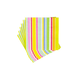 Caspari Cabana Stripe Bright Napkin Cocktail 4640C