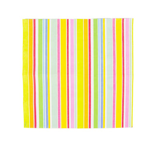 Caspari Cabana Stripe Bright Napkin Cocktail 4640C