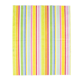 Caspari Cabana Stripe Bright Guest Towel Napkins - 15 Per Package 4640G