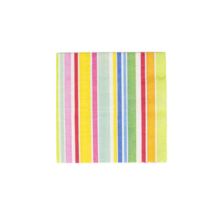 Caspari Cabana Stripe Bright Luncheon Napkins - 20 Per Package 4640L