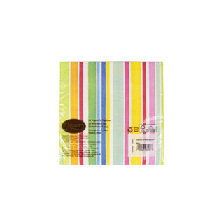 Caspari Cabana Stripe Bright Napkin Luncheon 4640L