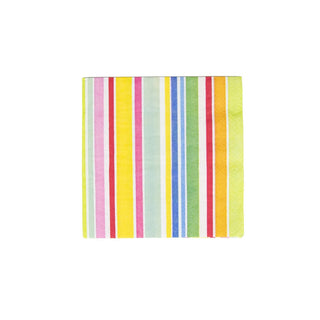 Caspari Cabana Stripe Bright Napkin Luncheon 4640L