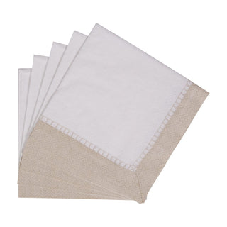 Caspari Linen Natural Napkin Cocktail 4780C