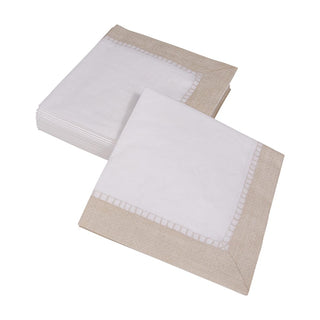 Caspari Linen Natural Napkin Cocktail 4780C