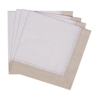 Caspari Linen Natural Napkin Cocktail 4780C