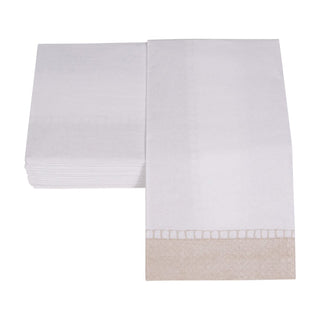 Caspari Linen Natural Guest Towel 4780G