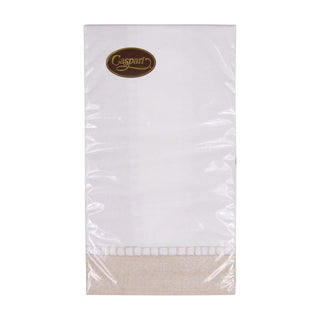Caspari Linen Natural Guest Towel 4780G