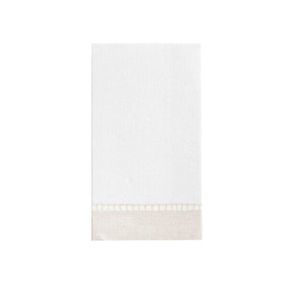 Caspari Linen Natural-Paper Linen Guest Towels Airlaid - 12 In 4780GG