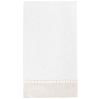 Caspari Linen Natural-Paper Linen Guest Towels Airlaid - 12 In 4780GG