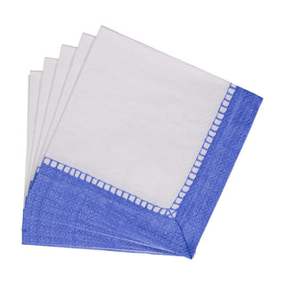 Caspari Linen Blue Napkin Cocktail - 20 count 4783C