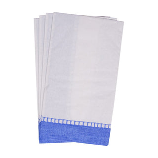 Caspari Linen Blue Guest Towel - 15 count 4783G
