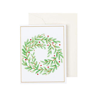 Caspari Wreath Foil Enclosures 4 Pk 51AENC