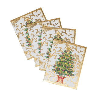 Caspari Gilded Tree Foil Enclosures 4 Pk Foil 54AENC