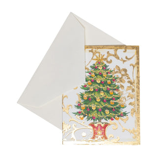 Caspari Gilded Tree Foil Enclosures 4 Pk Foil 54AENC