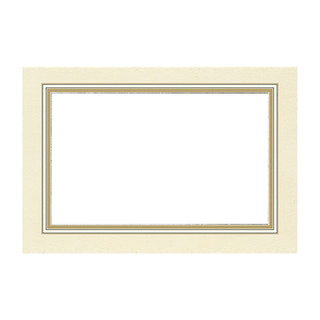 Caspari Gold Border Place Cards Package 10 In 62904P
