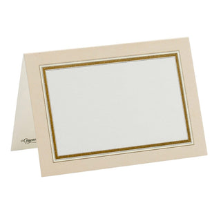 Caspari Gold Border Place Cards Package 10 In 62904P