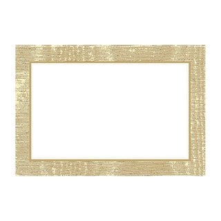 Caspari Moire Gold Place Cards Package 10 In 67924P