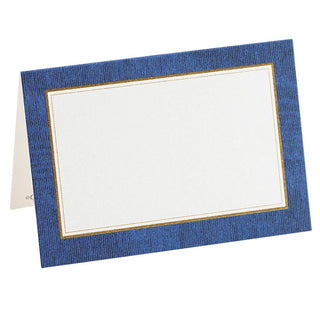 Caspari Moire Blue Place Cards Package 10 In 67925P