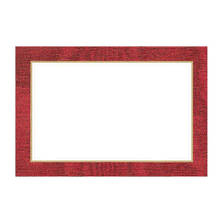 Caspari Moire Red Place Cards Package 10 In 67932P