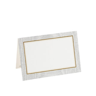 Caspari Moire Silver Place Cards Package 10 In 68920P