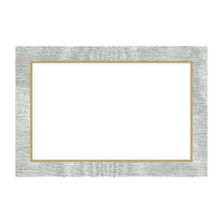Caspari Moire Silver Place Cards Package 10 In 68920P
