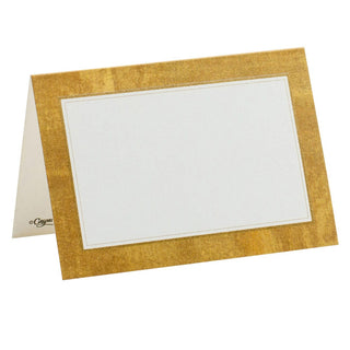 Caspari Gold Leaf Placecards 10 In Packet 70909P