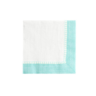 Caspari Linen Robin's Egg Blue Napkin Cocktail 7650C