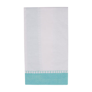 Caspari Linen Robin's Egg Blue Guest Towel 7650G