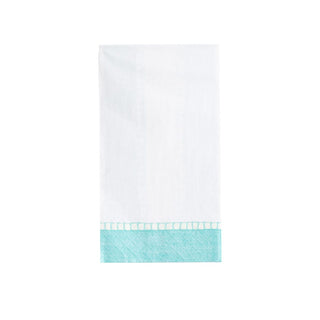 Caspari Linen Robin's Egg Blue Guest Towel 7650G