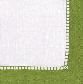 Caspari Linen Bright Green  Napkin Box Cocktail - 40 per box 7652B