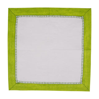 Caspari Linen Bright Green Napkin Cocktail 7652C
