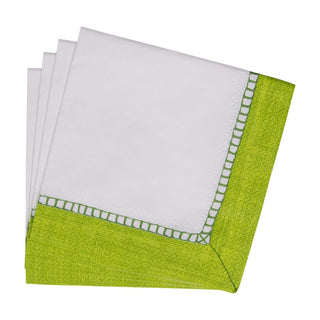 Caspari Linen Bright Green Napkin Cocktail 7652C