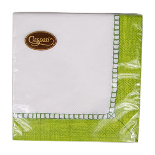 Caspari Linen Bright Green Napkin Cocktail 7652C