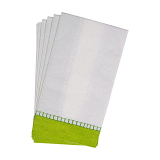 Caspari Linen Bright Green Guest Towel 7652G